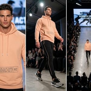 Kenneth Cole Men's Peach Hoodie